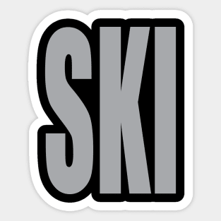 SKI! Big and Loud Text! Sticker